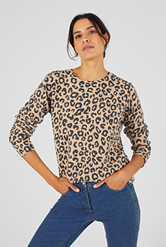 Pull imprimé animalier Thermolactyl